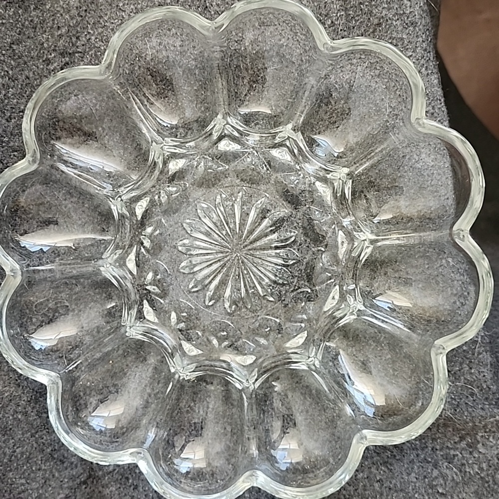 Vintage Anchor Hocking Deviled Egg Plate